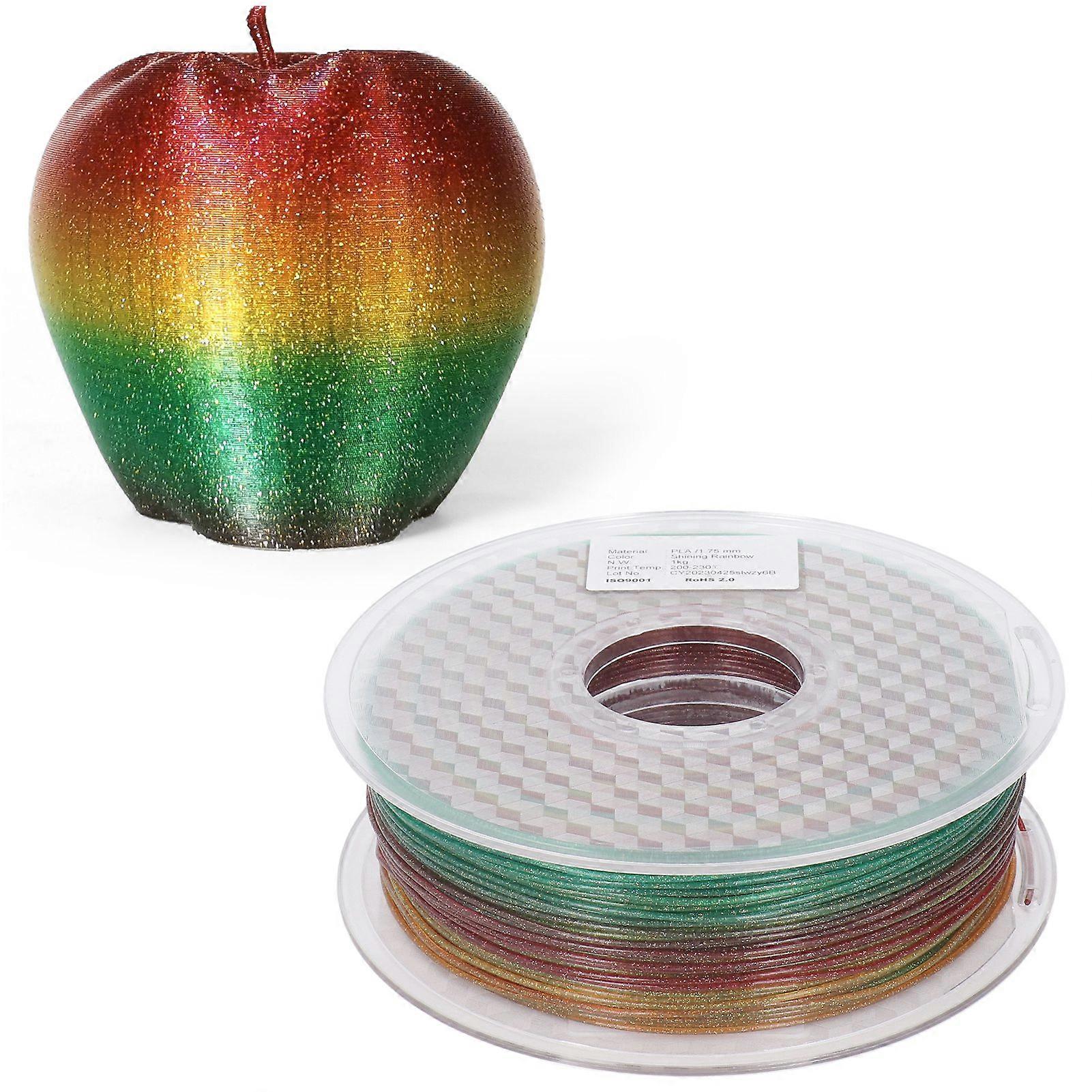 1.75mm Multi Color Silk PLA Filament Bundle High Transparency