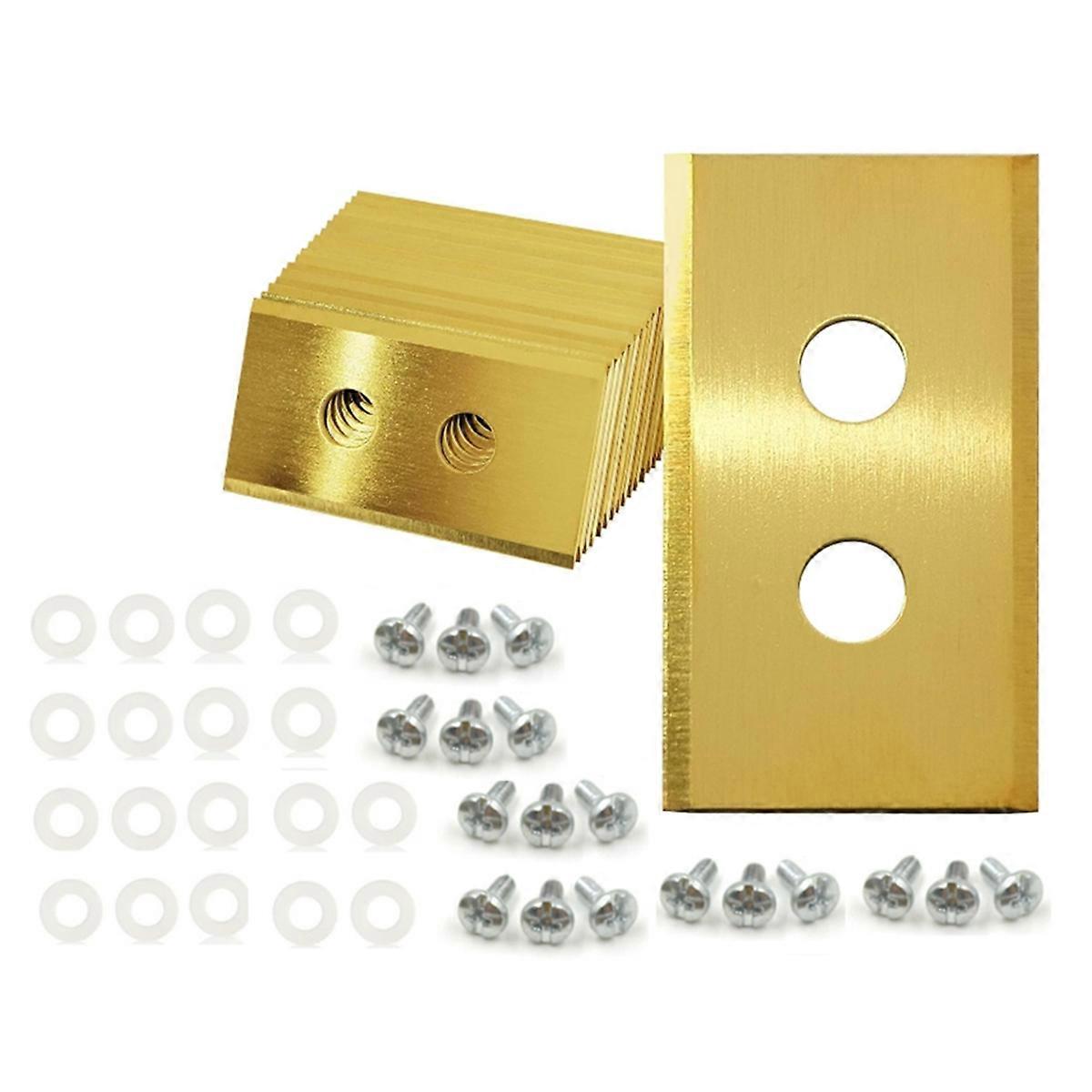 18Pcs Replacement Blades with Screws for Luba & Yuka All Series Replacement Robotic Lawnmower Blades