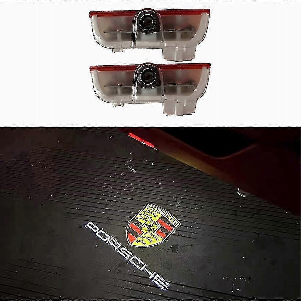 Projetor de logotipo LED Porsche Cayman Boxster Cayenne Macan 991 718: Compatível com qualidade HD