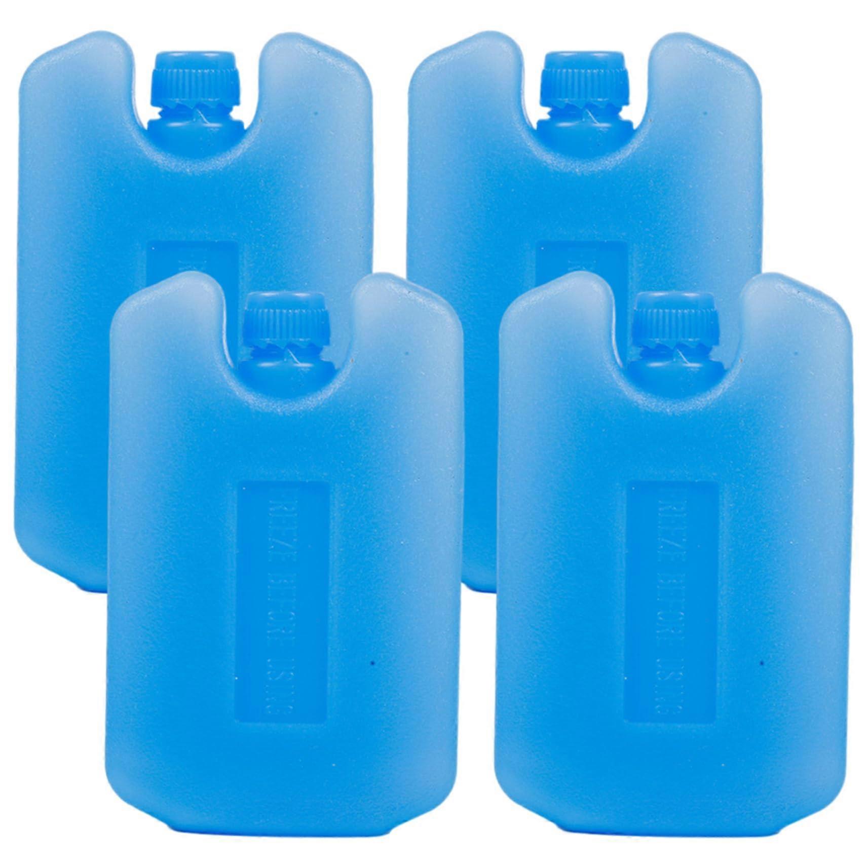 Ice Packs for Cooler 4Piece Reusable Portable Freezer Blocks for Lunch Bag Keep Lunch Box Cool and Fresh