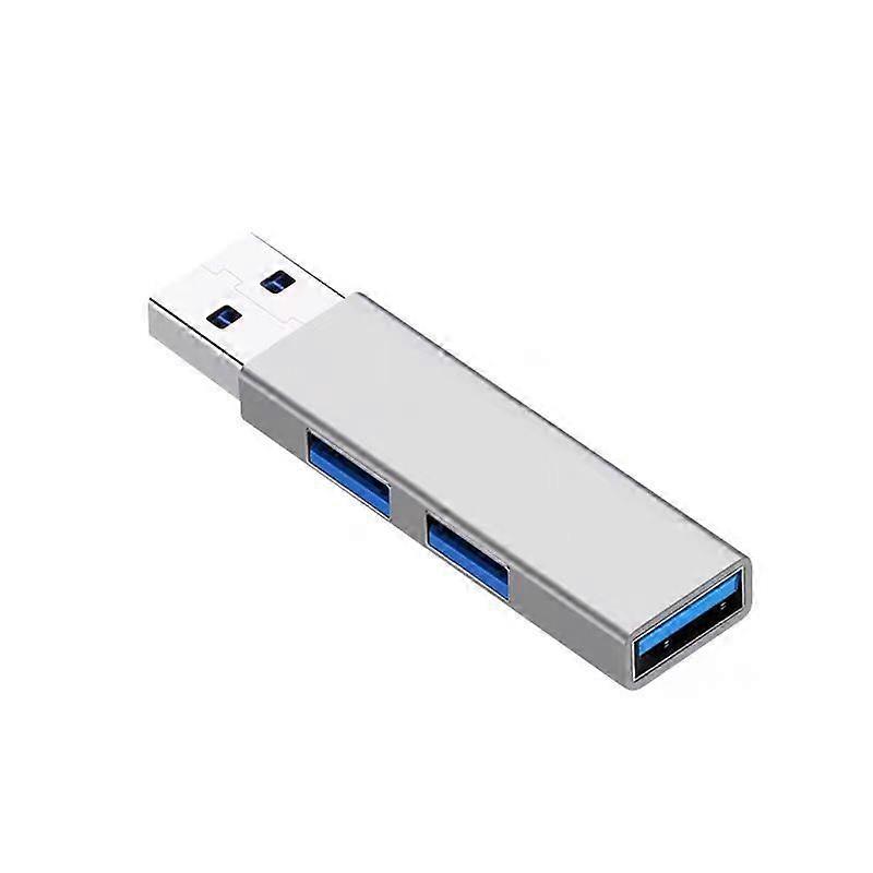 USB 3.0 Hub, Aluminium 3-Port USB Hub USB Splitter USB Expander for Laptop, Xbox, Flash Drive, HDD(Silver)
