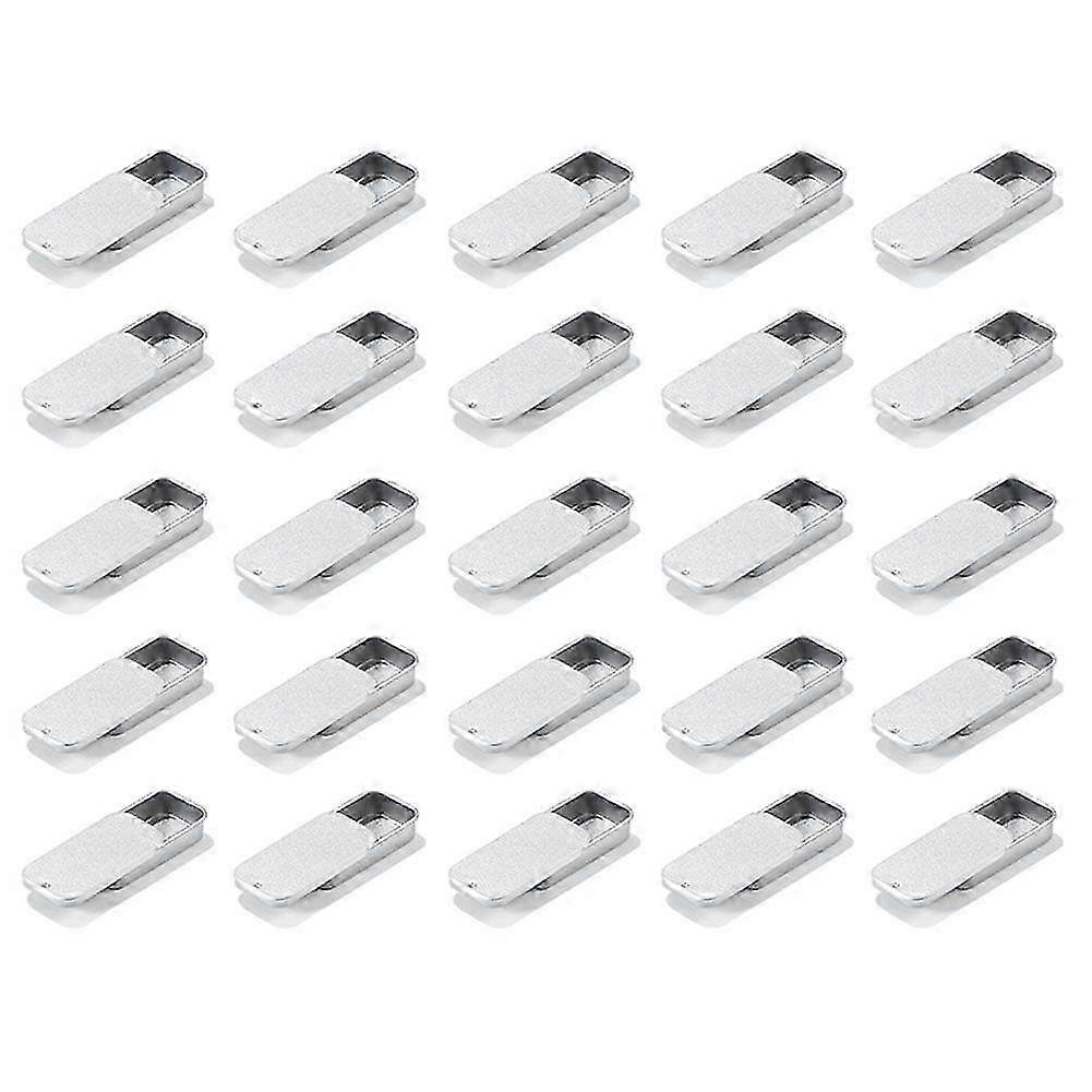 Metal Slide Top Containers (50 PCS) - Metal Rectangular Sliding Lid Boxes for Craft Storage of Candles and Jewelry