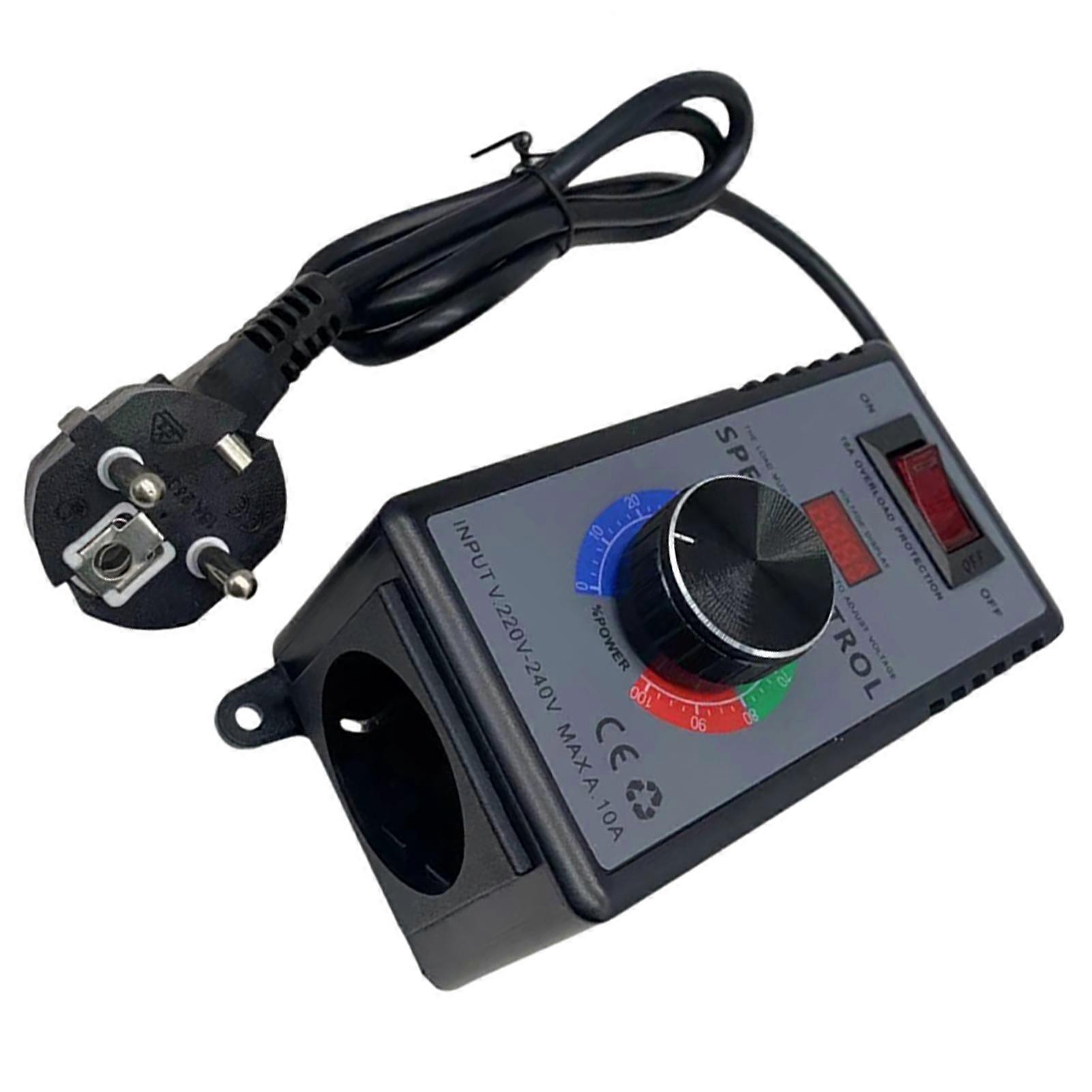 Portable C Motor Speed Controller Easy  for Operation For Versatile Usage Automatic Shutdown for Protection EU EU Plug