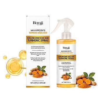 Spray de curcuma à l’acide kojique, spray de curcuma Peel shot, solution exfoliante pour le corps - soin doux pour lisser, exfolier et faire briller, 100ML
