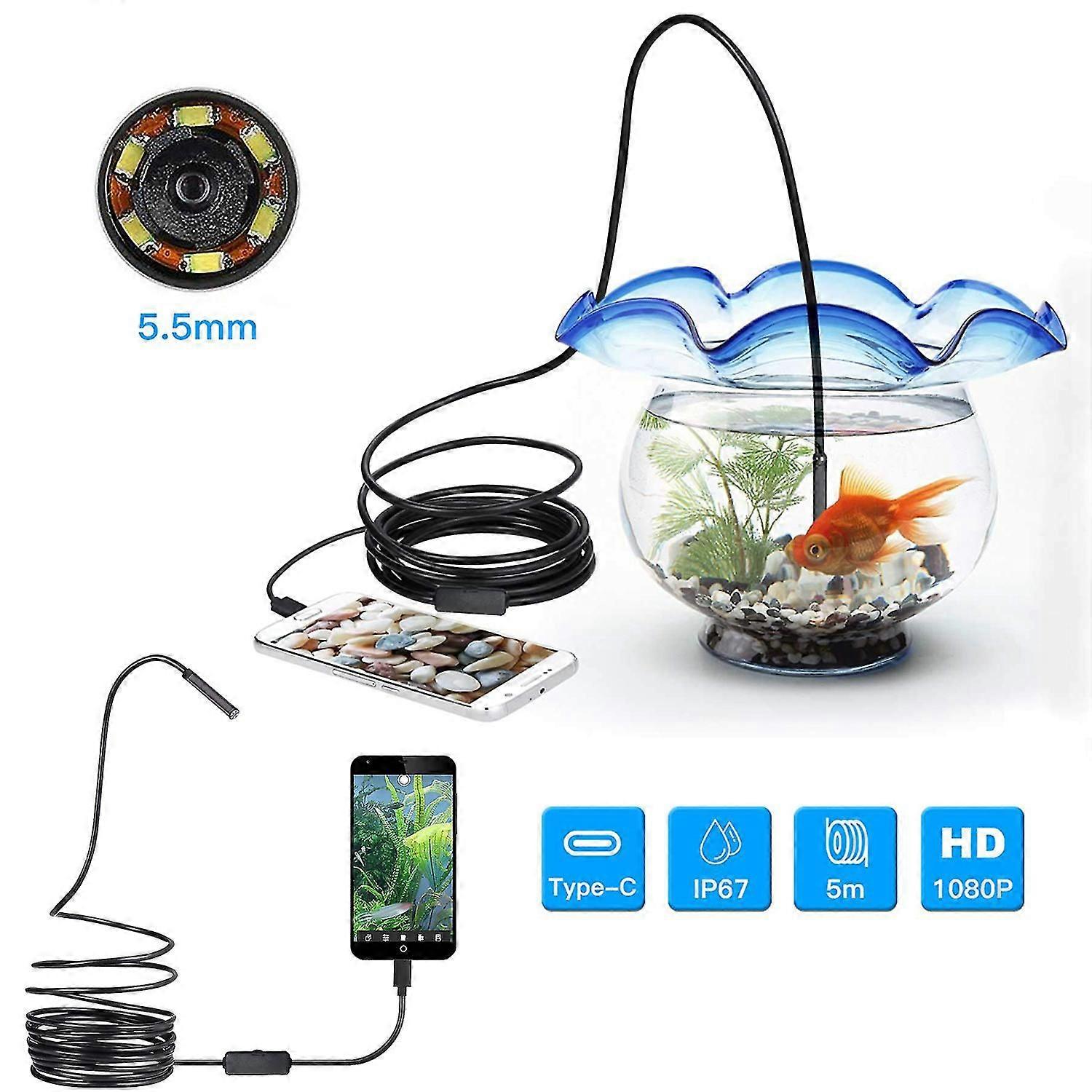 Rigid Wireless Endoscope Camera, Endoscope Camera With 6 Led