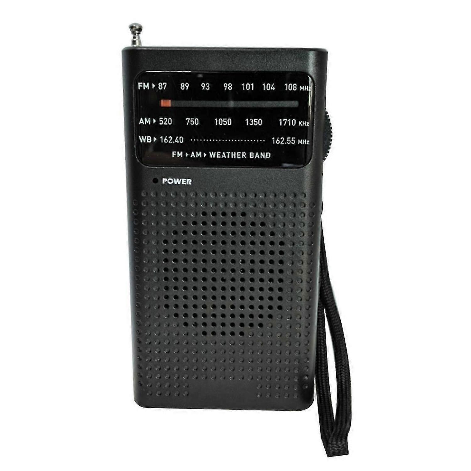 Portable AM/FM Radio Mini Analog Pocket Radio with Full Band Reception Ideal for Running Camping Tra