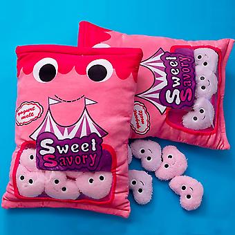 A Bag of Love Plush Toy Removable Plush Pillow Soft Snack Throw