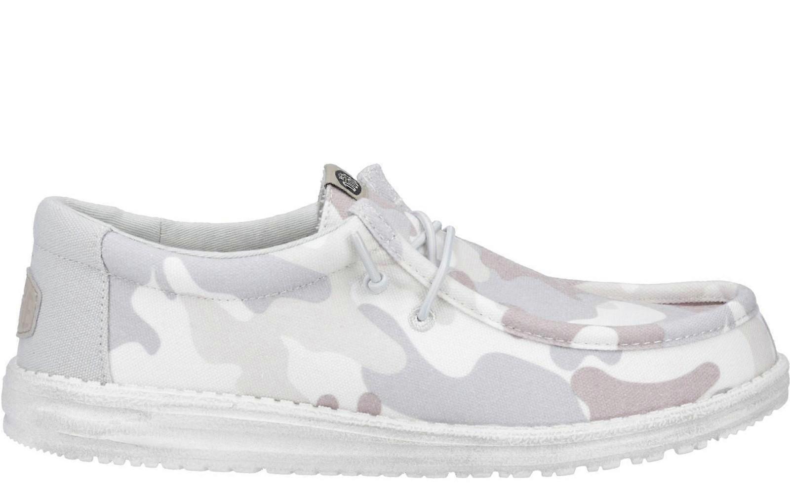 Hey Dude Wally Shoes Greyscale Desert Camo