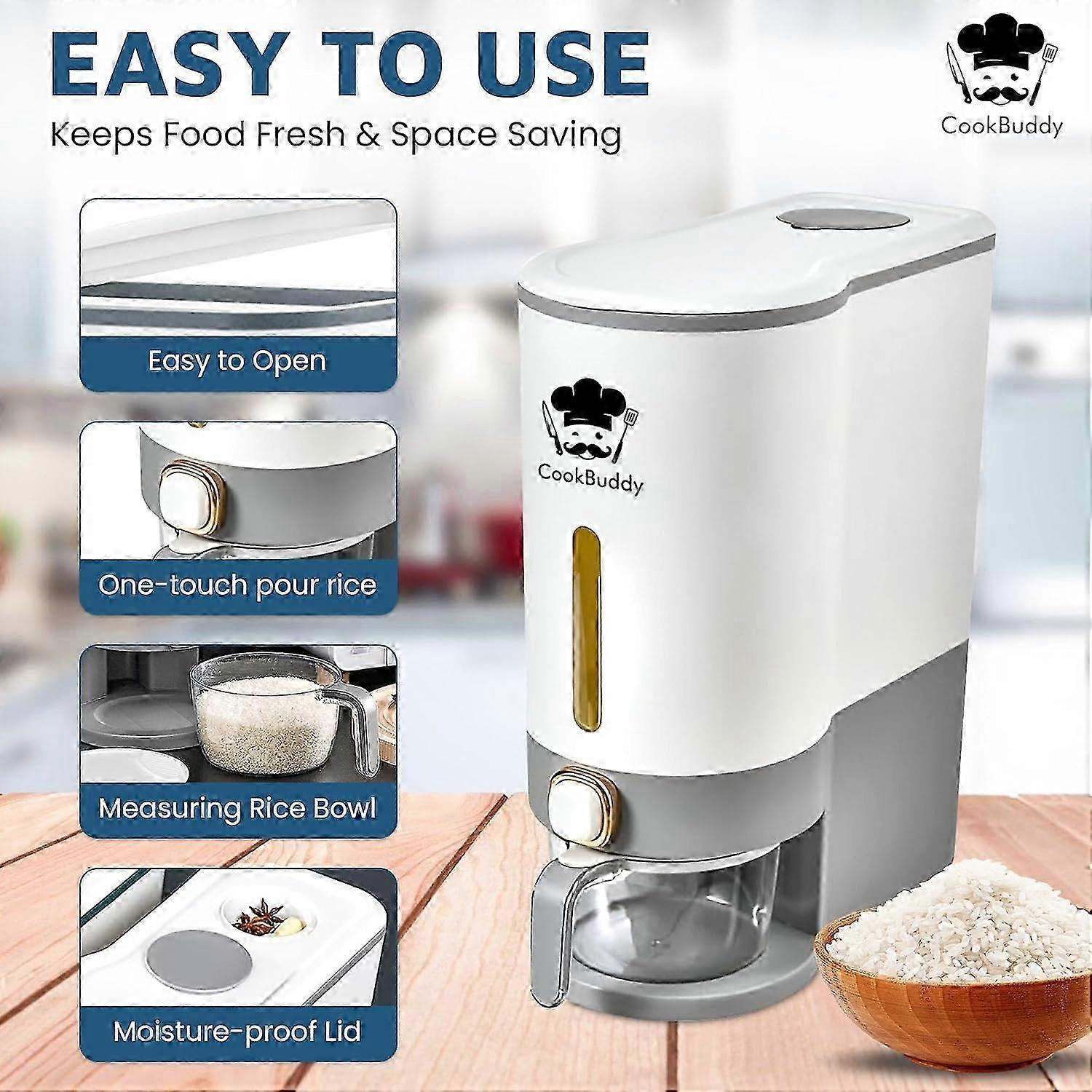 Rice Dispenser for Storage 25 lb 2025