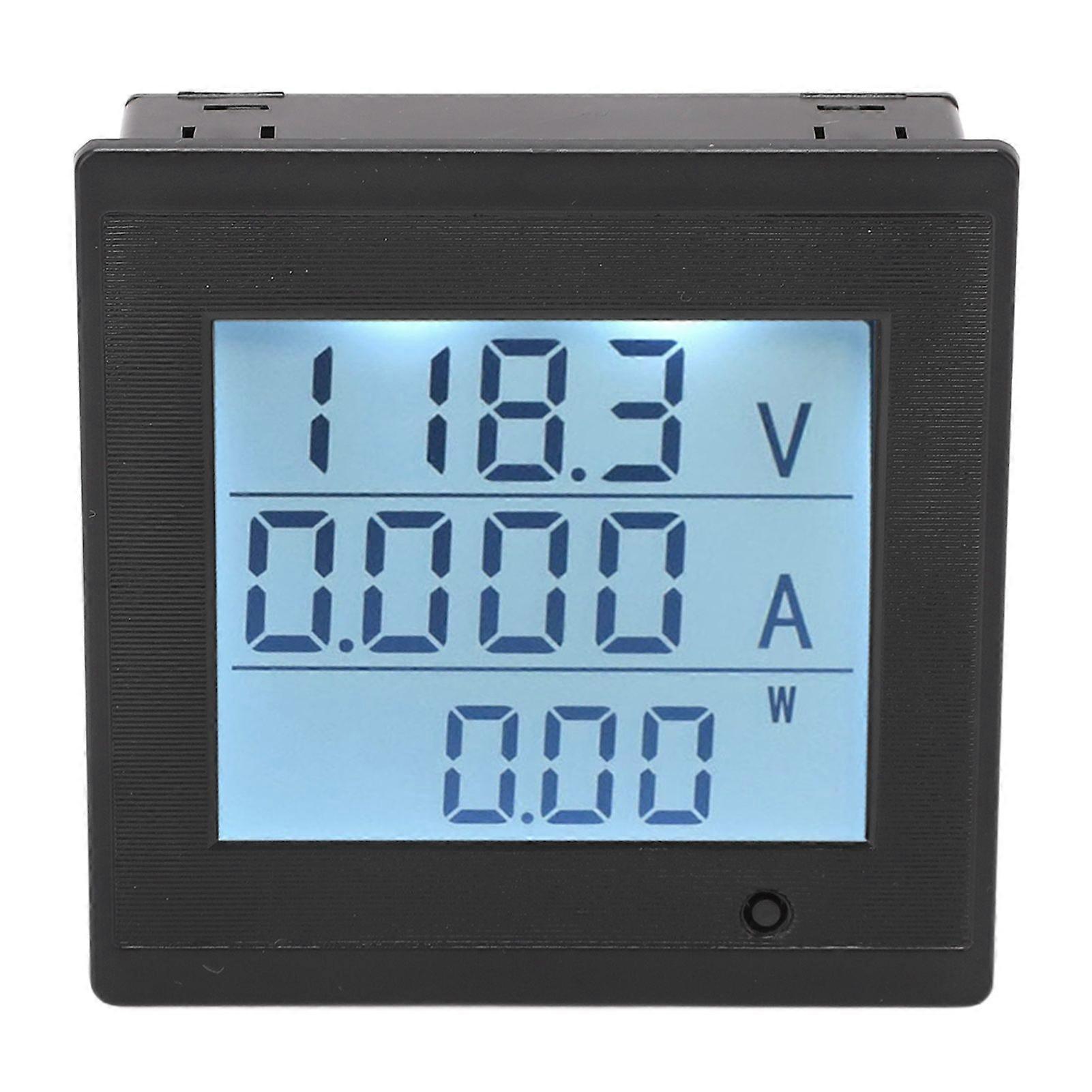 Digital Voltmeter LCD Screen Current Meter DC 6200V Volt Monitor Alarm Function