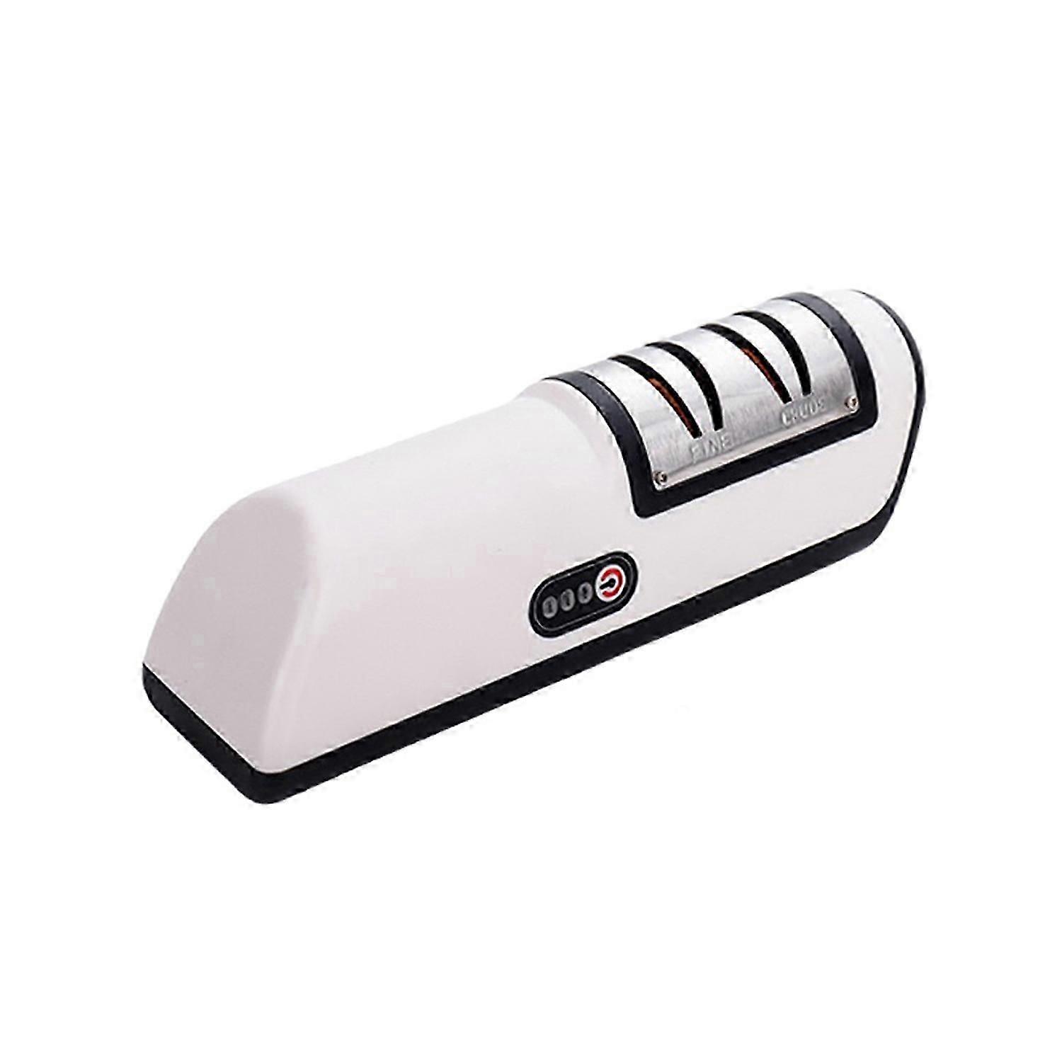 Electric Cutter Sharpener Rechargeable 2 Stages Safety Design Scissor Sharpener for Kitchen Fast