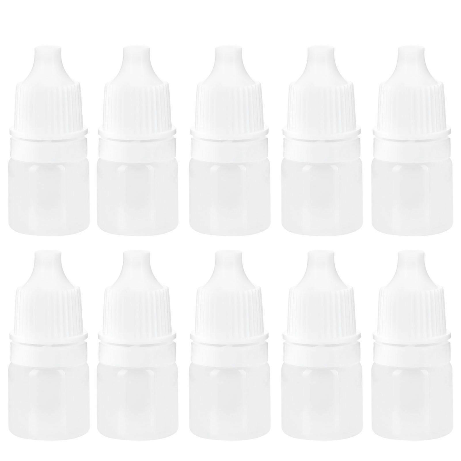 100PCS 2ml Empty Plastic Dropper Bottle Squeezable Refillable Bottle for Eye Drop Liquid