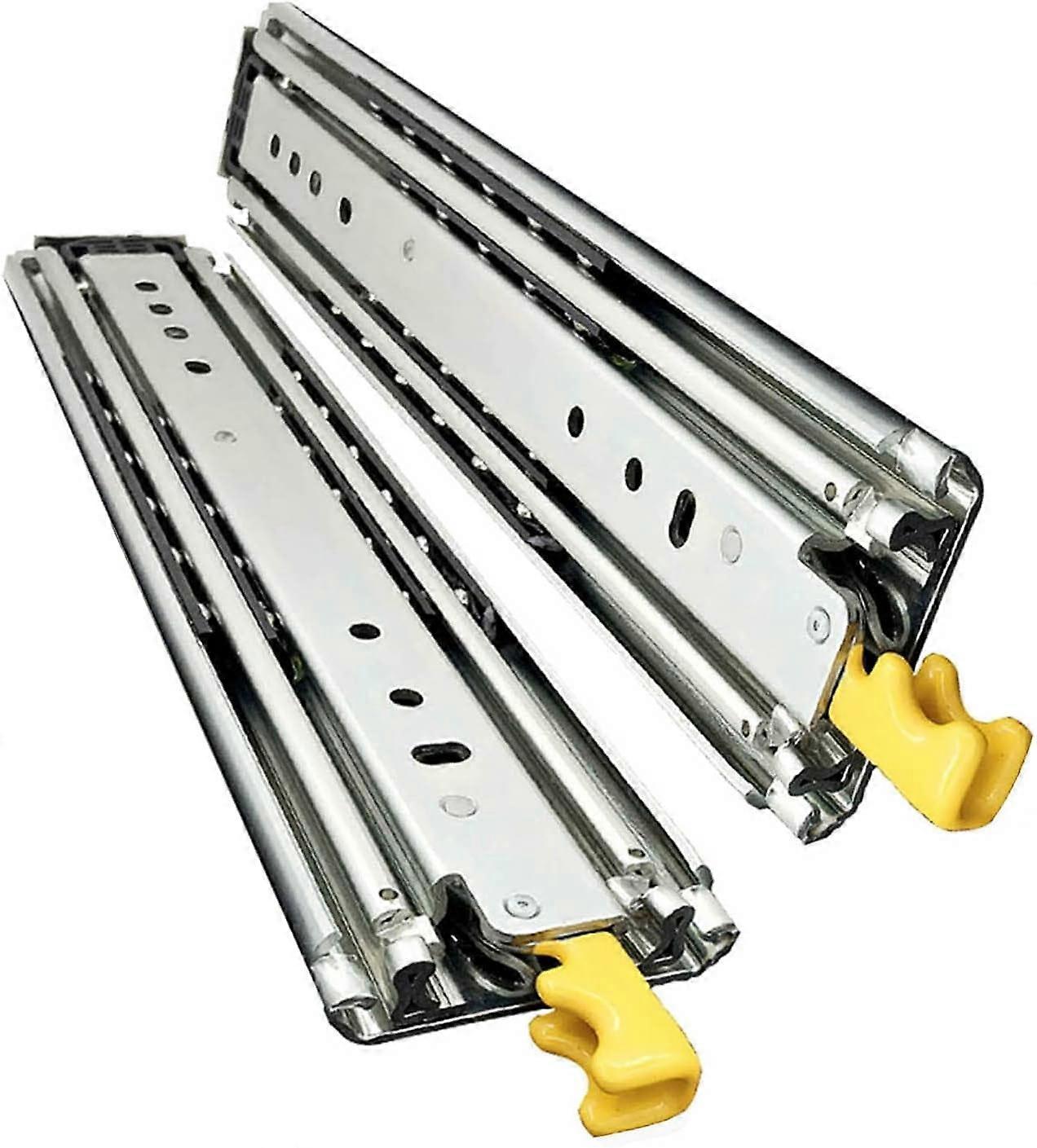 Ultra Heavy Duty Drawer Slides with Lock, 40"-80" Length, Full Extension Ball Bearing Slides, 1 Pair - 1150mm (46in)