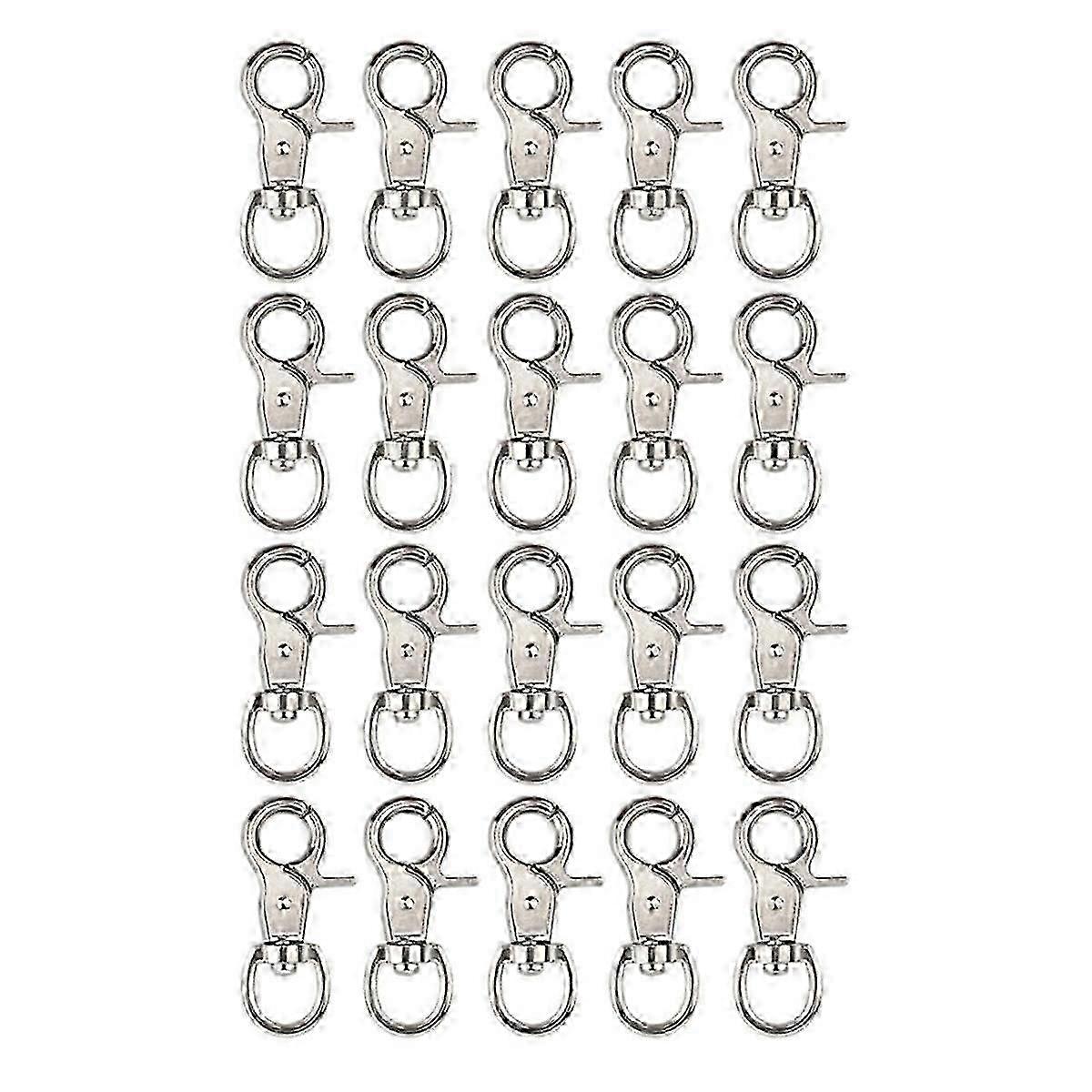 20PCS Trigger Snap Hooks Heavy Duty Swivel Snap Hooks Metal Clasps