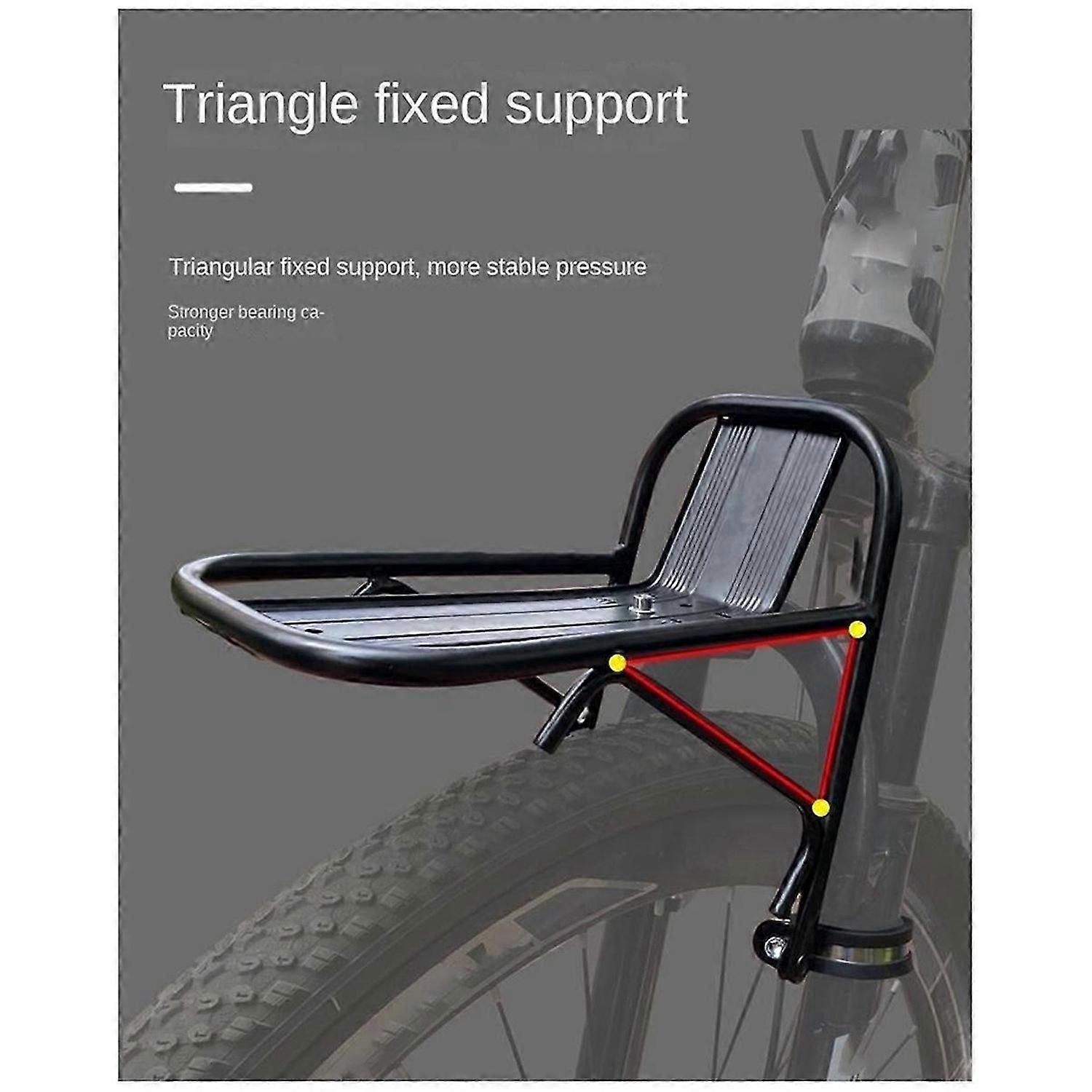 Bicycle Front Rack Bicycle Basket Bracket Mountain Bike Front Rack Alloy Front Fork Rack Bicycle Equ