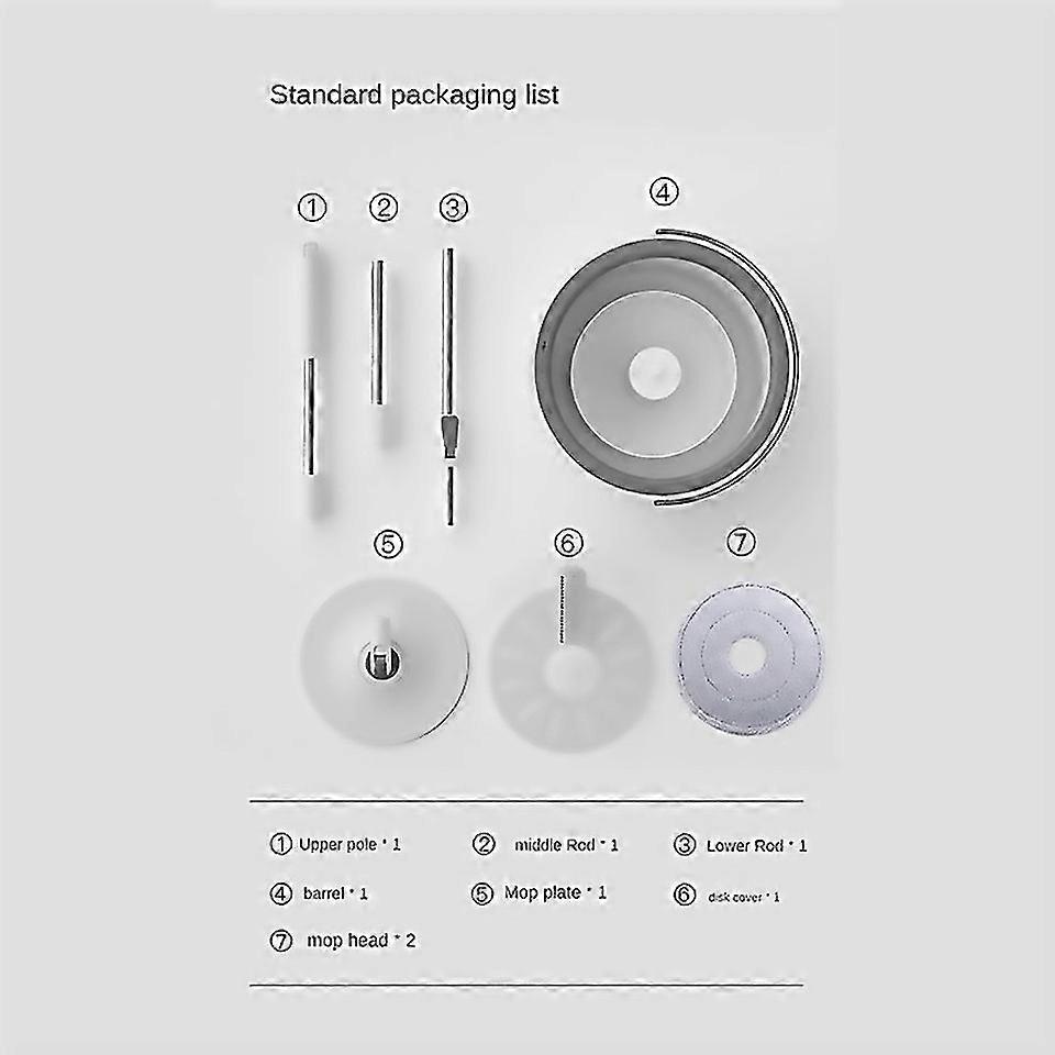 For Mop Water Separation 360 Rotatable Adjustable Cleaning