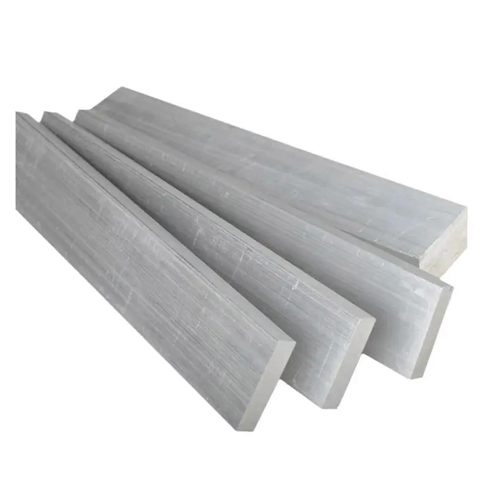 Aluminum Flat Bar DIY Alloy Plate 500mm Length 10100mm Width 210mm Thickness Pack Of Five 2X12X500MM