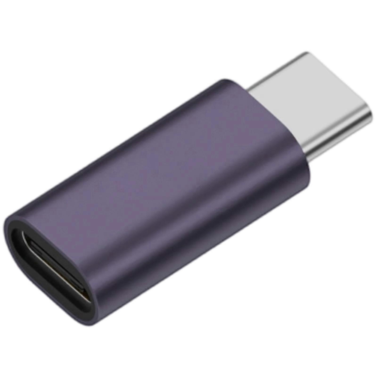 MultiDevice Compatible Data Isolation Adapter Metal Data Blocker Prevents Hacking in Shared Workspaces Travel Friendly  Gray purple