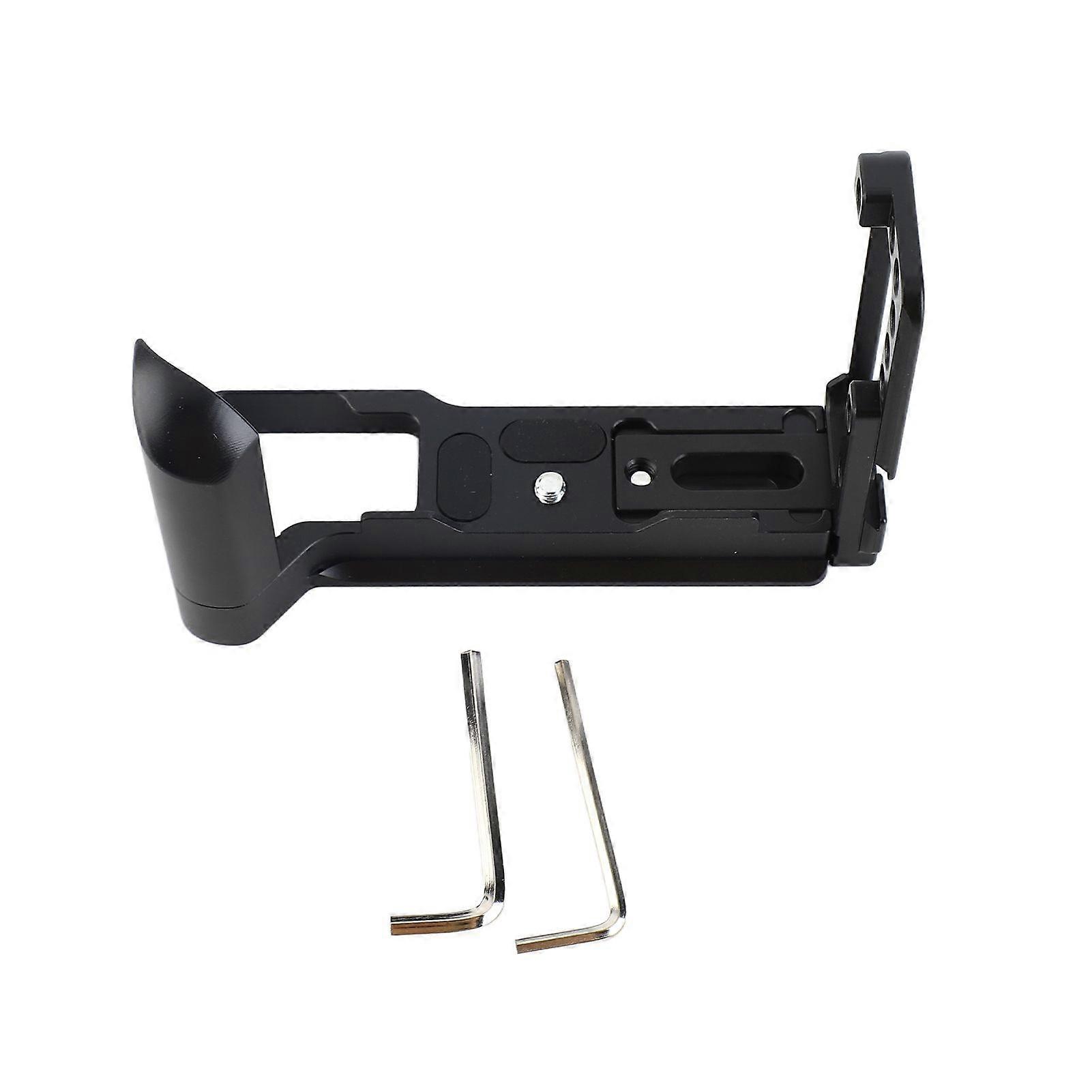 Handle L Quick Release Plate Vertical Shooting Stretchable for EM5 Mark III(black )