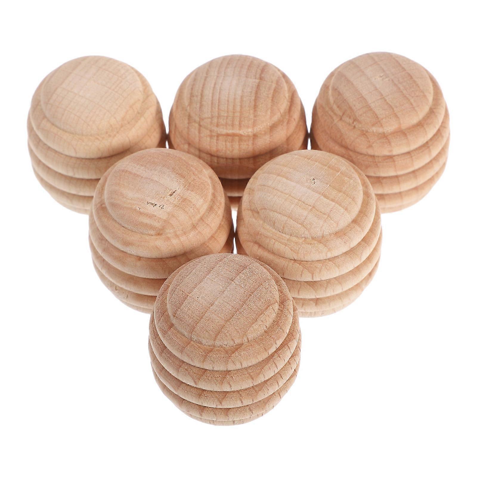 Unpainted Wooden Figurine Honeycomb Blocks for DIY Crafts 18 Pieces