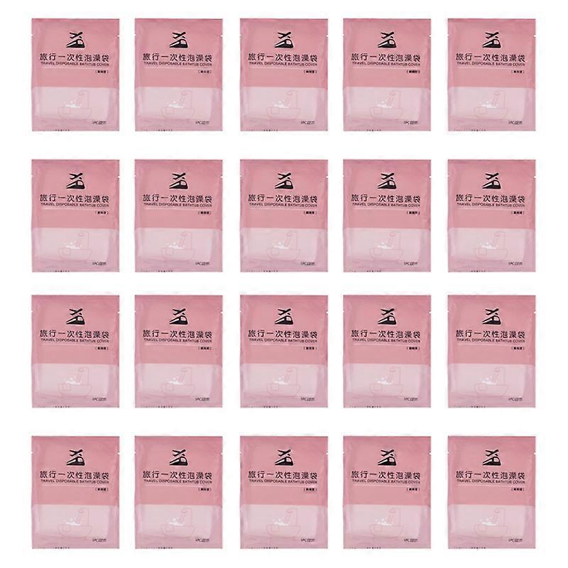 20Pcs Disposable Bathtub Bag, Portable Clear Disposable Thick Bathing