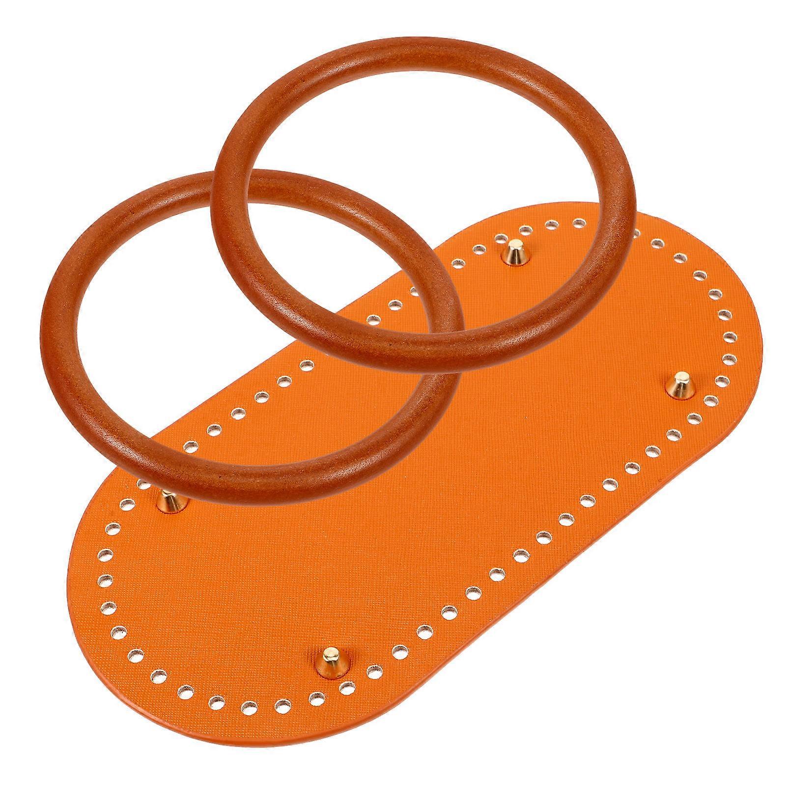 Practical Handicraft Bag Handle Bag Artificial Base for DIY 5Sets