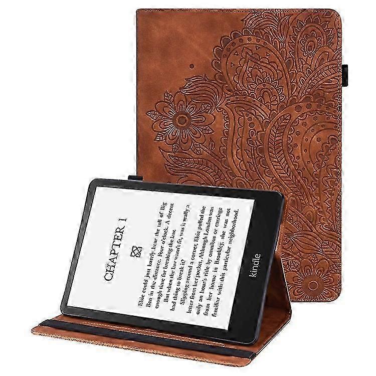 Compatible For Amazon Kindle Paperwhite (2024) Case PU Leather E-Reader Cover with Card Slots Stand