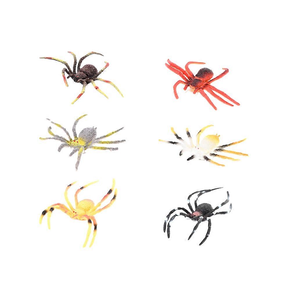 Spider Prop Toy Plastic Simulation Model for Playing 12Pcs Set