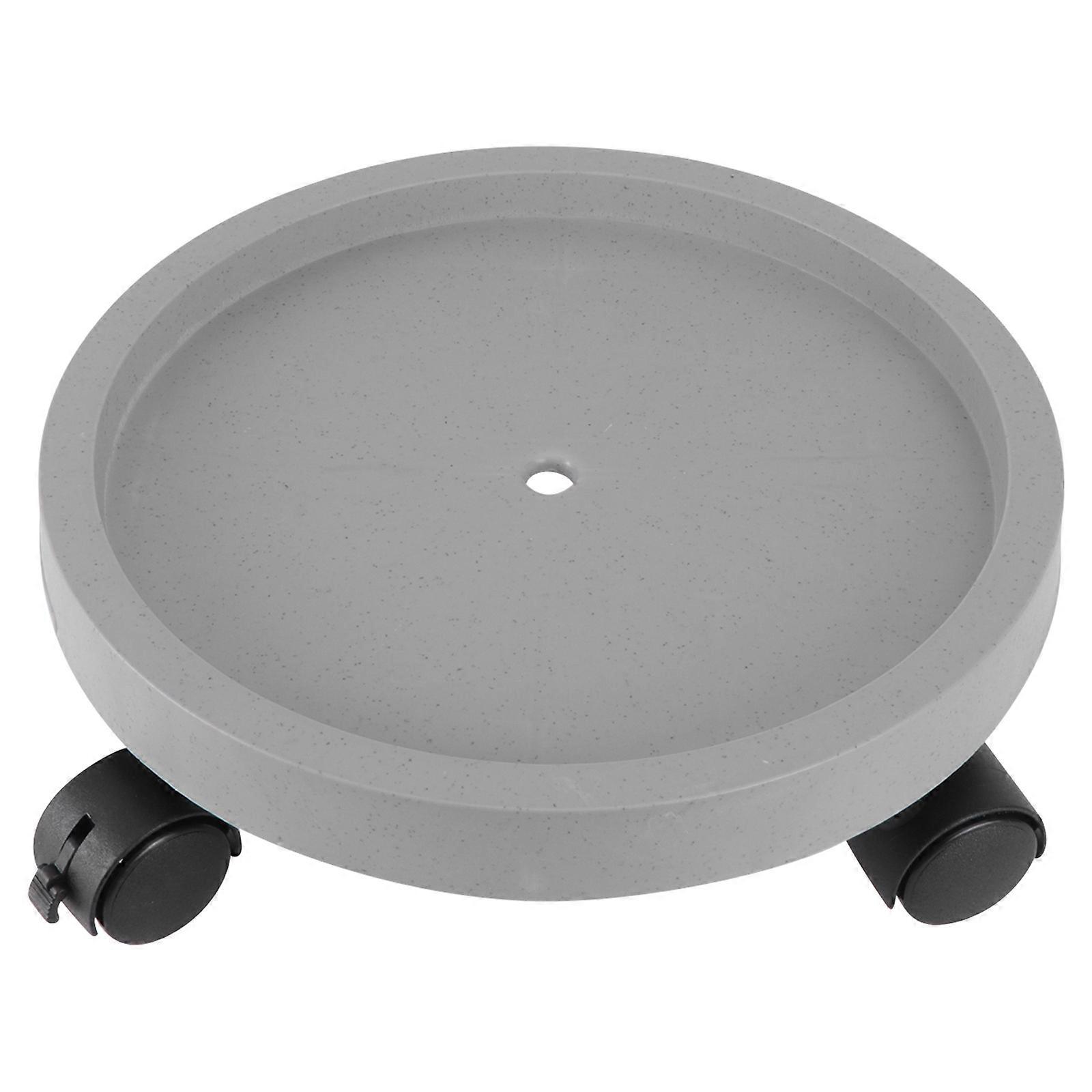 Round Flowerpot Base Plastic Moving Tray for Home Use