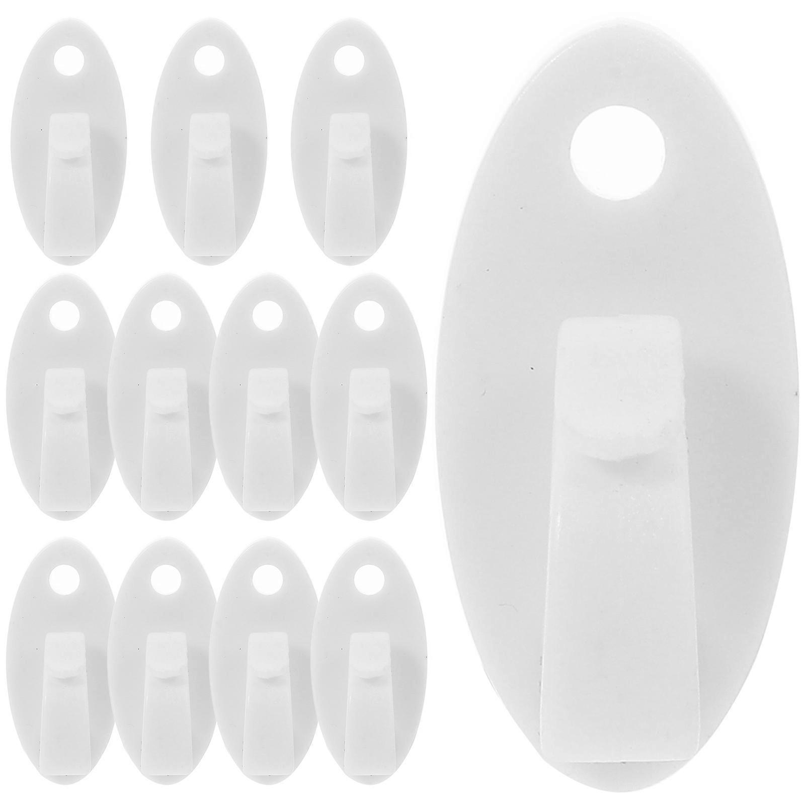Plastic Light Mounting Hooks Light Hanging Accessories 24Pcs White