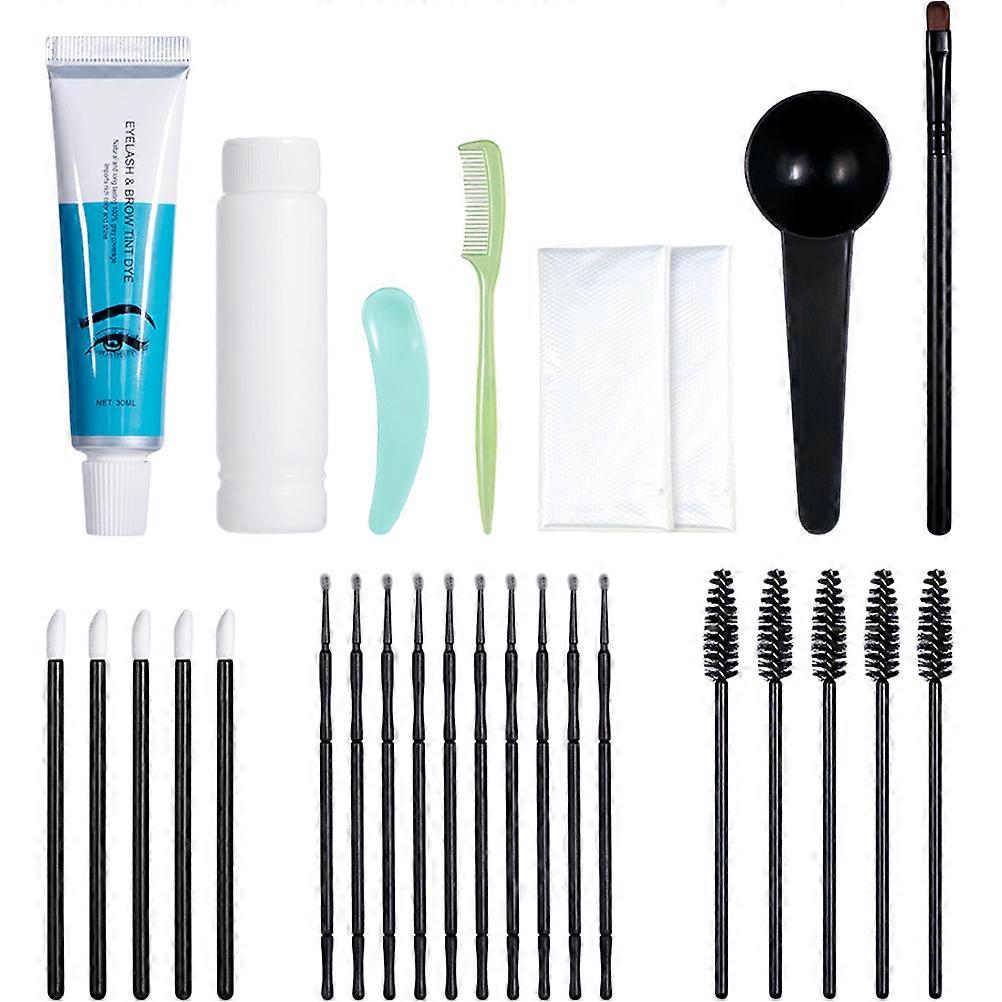 4 Sets Eyebrow Dye Cream With Comb Eyebrow Grooming Women Natural 3D Effect Rectangular Assorted Color