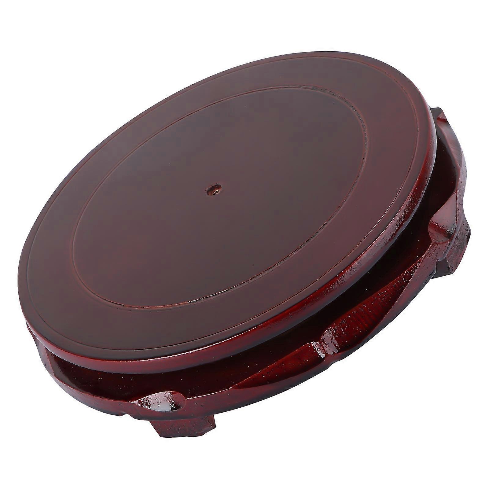 Rotatable Flowerpot Base Holder for Storage 2Pcs Light Brown Delicate Round