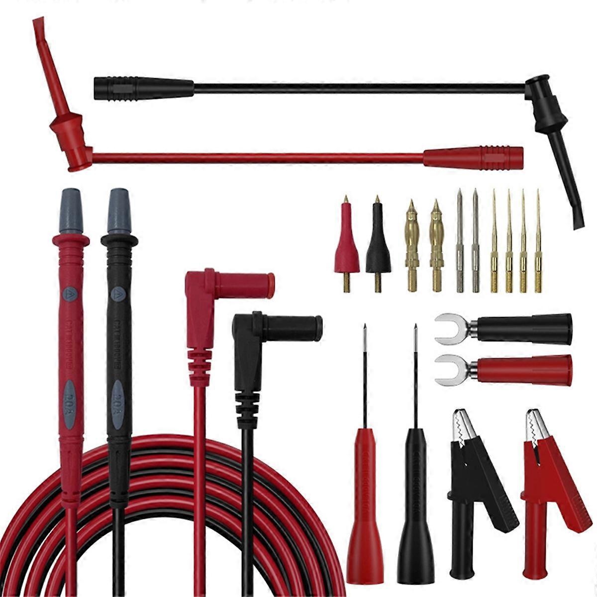 General Test Probes Banana Plugs with Interchangeable Tip Test Probes Set for Electric Current Resistance Measurement