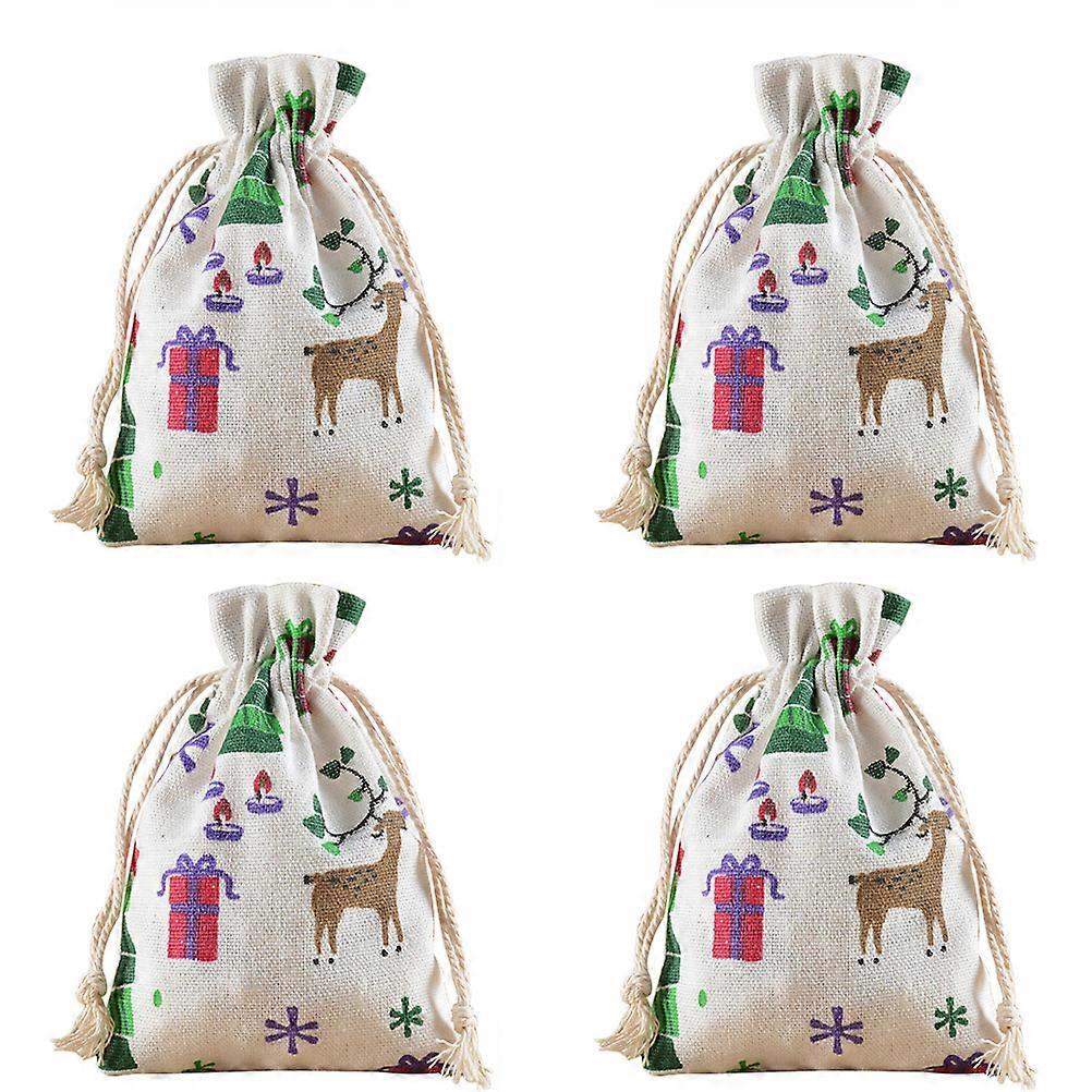 Drawstring Pouch Burlap Bags for Storage Use 40Pcs Multi Color