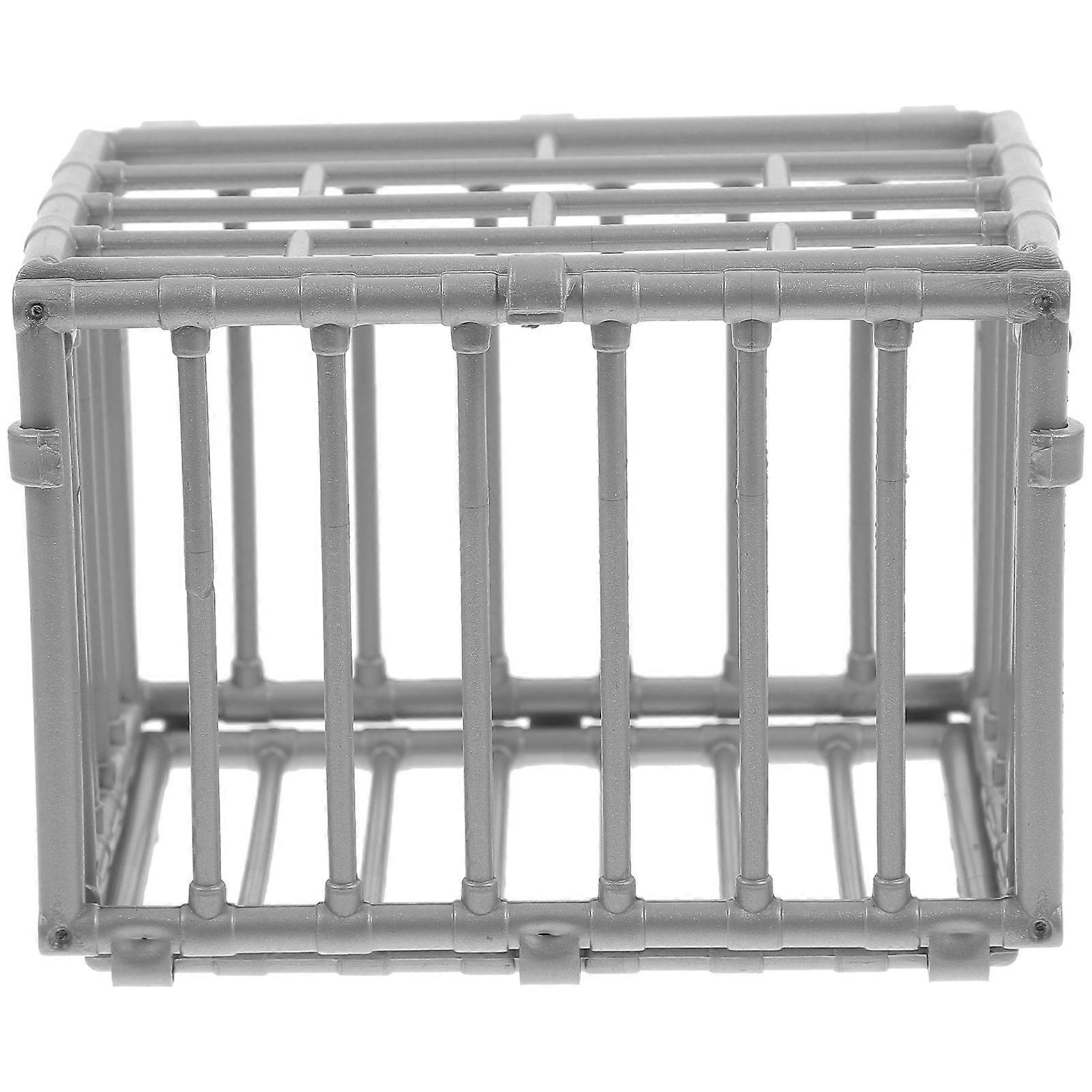 Tiny Cage Model Decoration 5Pcs Ideal For House Accessories And Displaying Small Action Figures In Rectangular Style