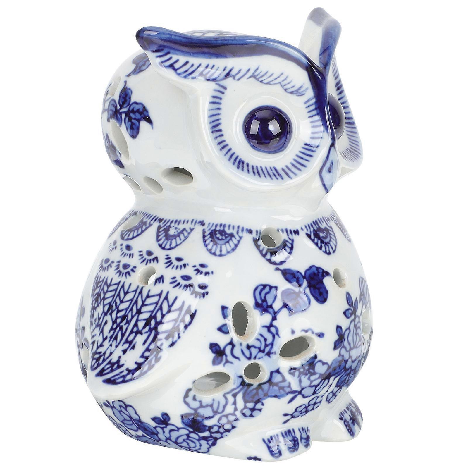Owl Shape Candlestick Ceramic Candle Holder For Home And Table Decoration In Assorted Color 2Pcs
