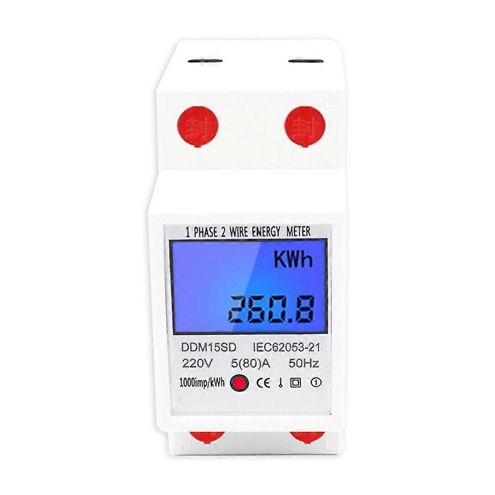220V/50Hz 5-80A Single Phase Multifunction Electric Energy Meter