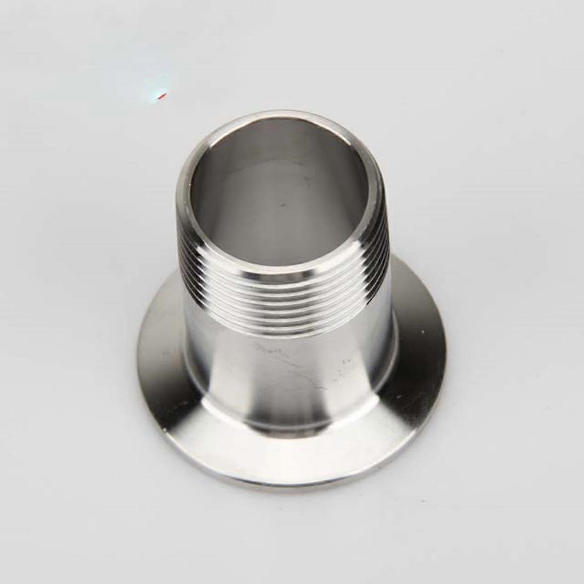 BSPT Male Pipe Adapter 1/4 In, 3/8 In, 1/2 In, 3/4 In, 1 In K50.5MM 304 Stainless Sanitary Tri Clamp Ferrule Coupler