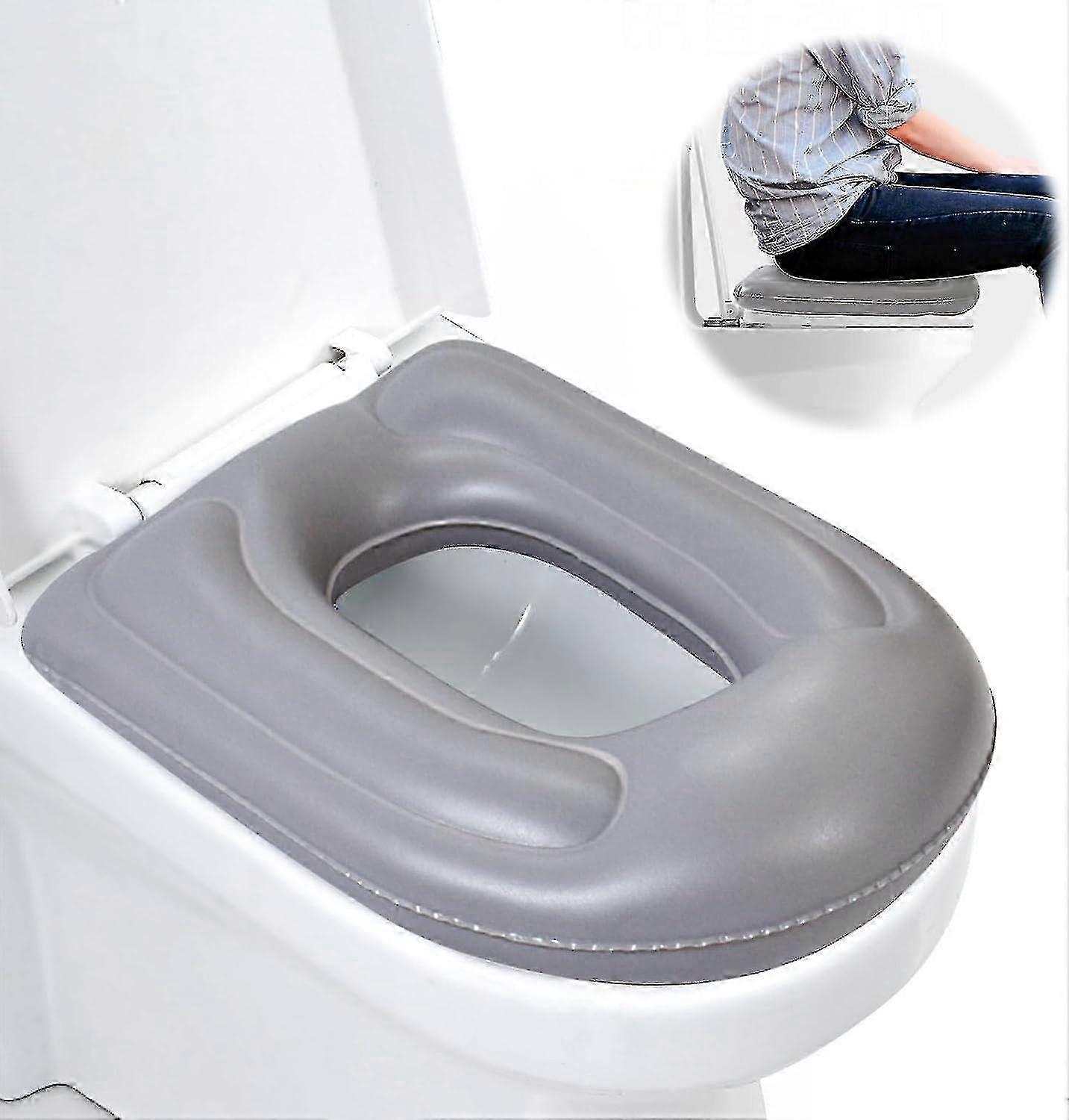 Height Adjustable Inflatable Toilet Seat For Adults elderly seniors  Disabled Inflatable Toilet Seat Cushion With Suction Cups tailbone