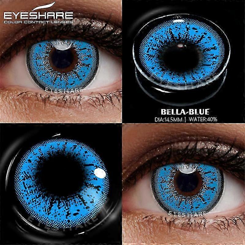 2 قطع تأثيري العدسات اللاصقة الملونة للعيون الملونة العدسات اللاصقة للعيون سنويا جميلة تلميذ ماكياج العدسات اللاصقة