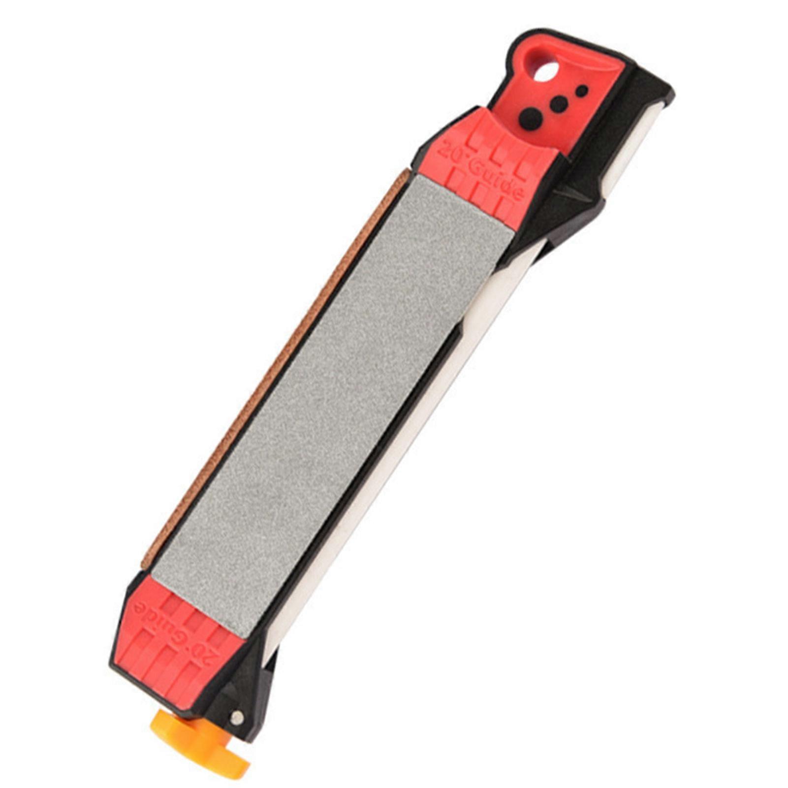 Portable Knives Sharpener for Camping Hunting Kitchen Multi-Tool with Ergonomic Grip and Double Sided Abrasives