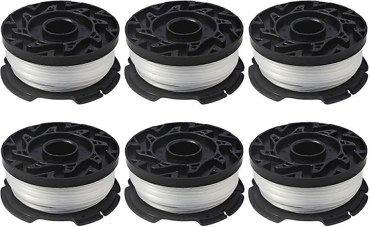 Af-100 Weed Eater Spools Compatible With Black Decker Gh900 Gh600 String Trimmer Replacement Spool Refills 30ft 0.065(6 Pcs)