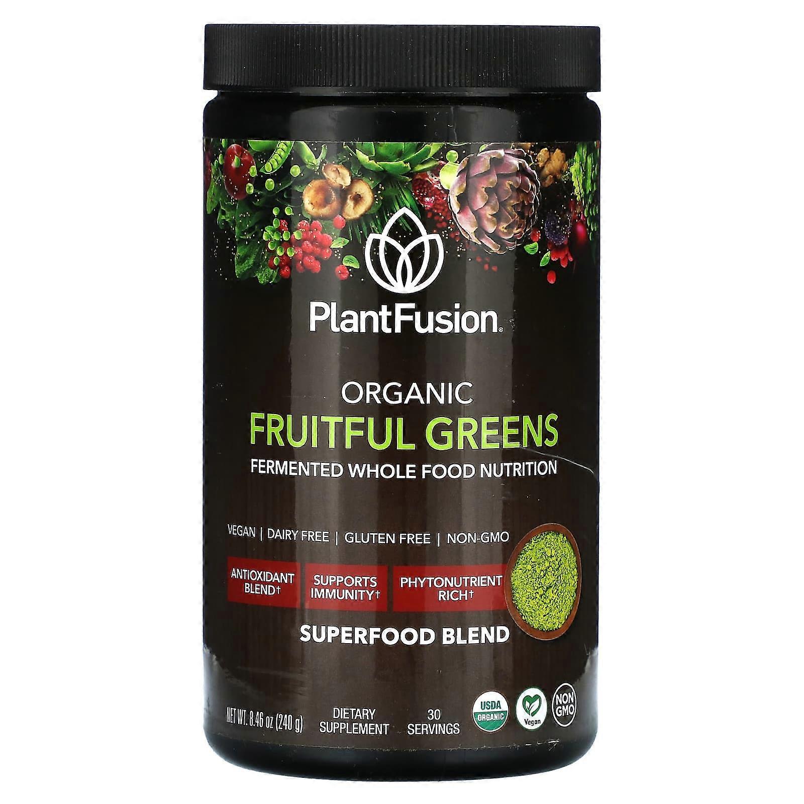 Organic Fruitful Greens, 8.46 oz (240 g)
