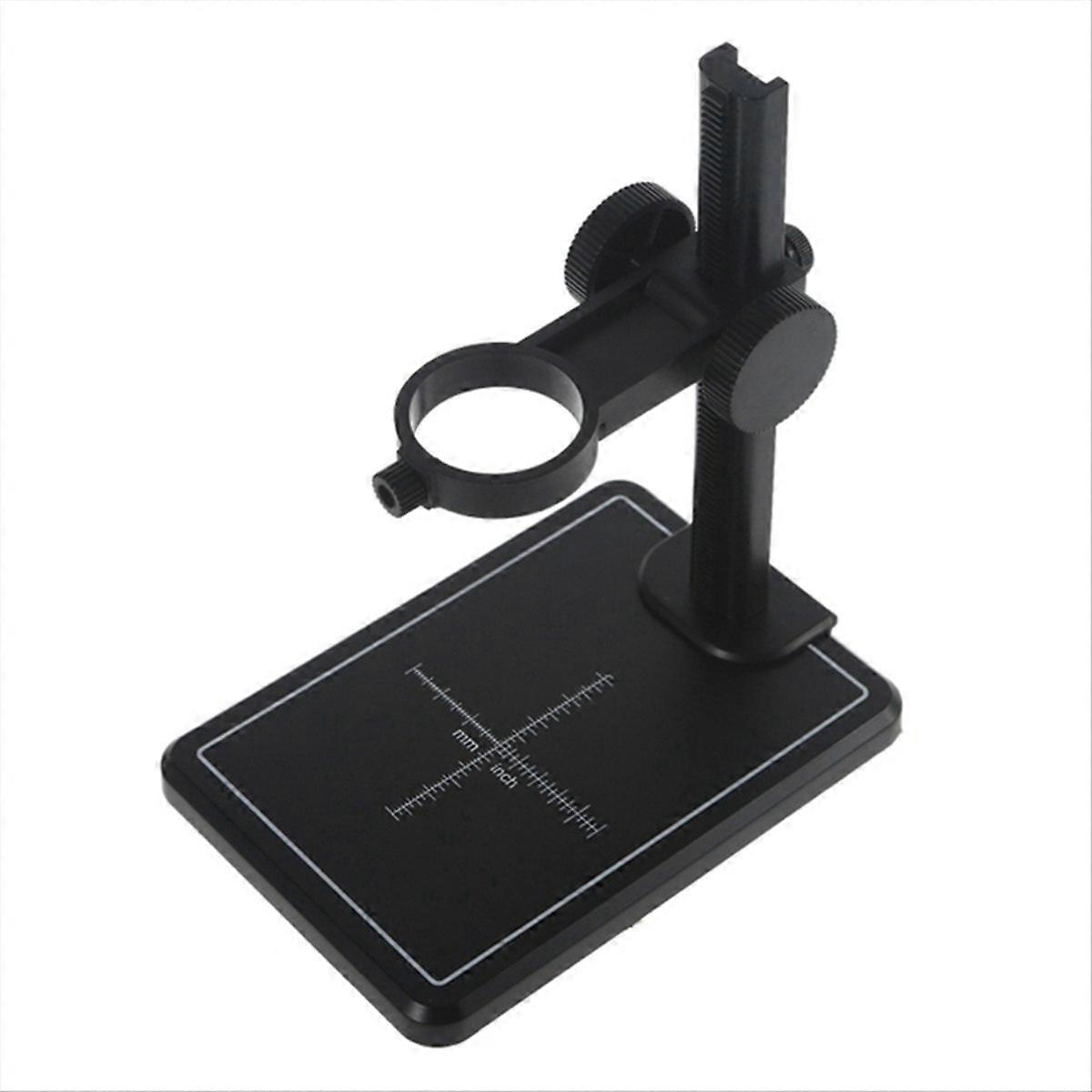 Microscope Stand with Scale Adjustable Stand Holder Bracket Black