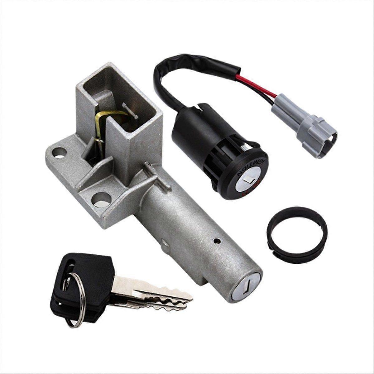 Motorcycle Ignition Switch Lock Cylinder Battery Box Lock with Key for Lightbee Light Bee X S