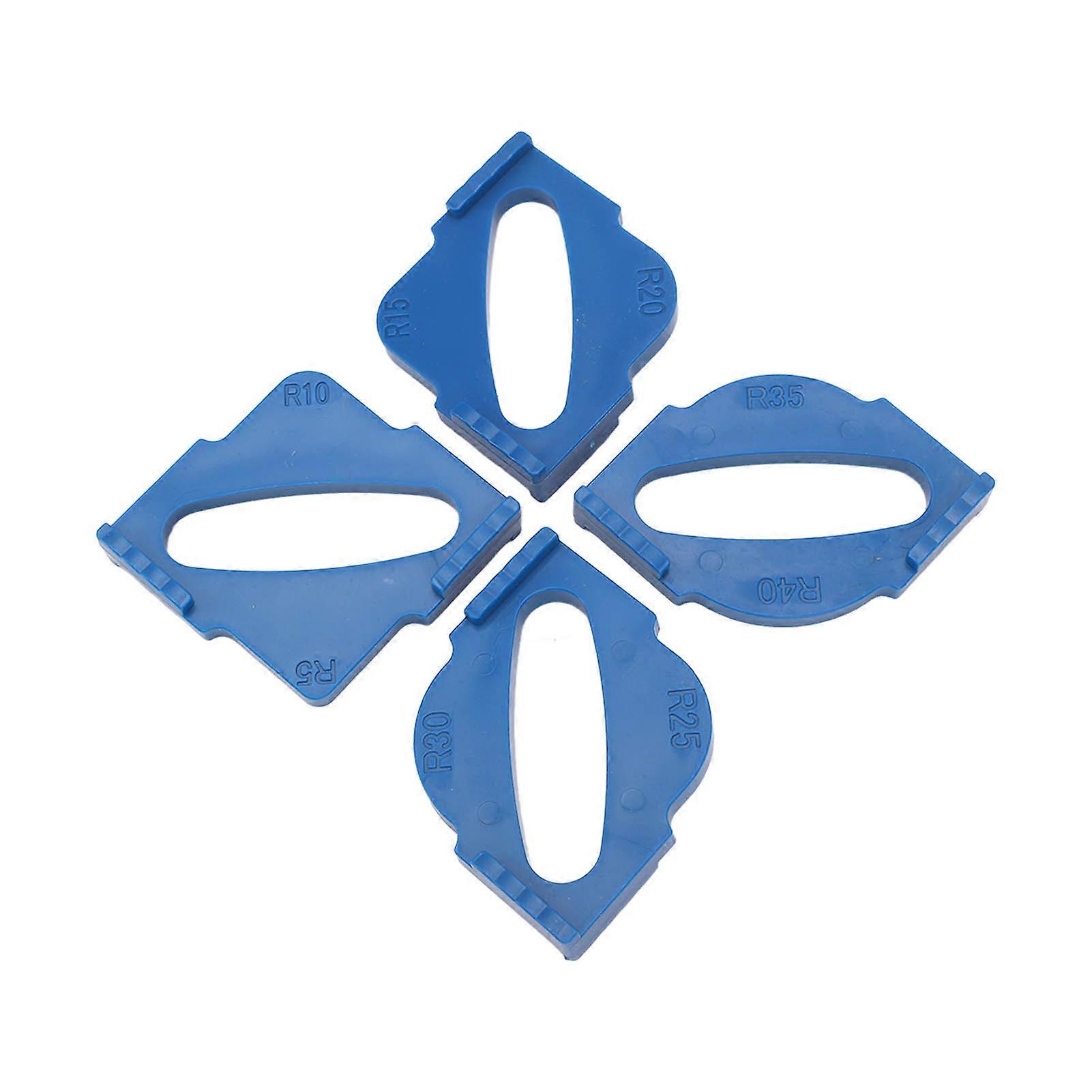 4Pcs Radius Jig Router Template R5 R10 R15 R20 R25 R30 R35 R40 Rounded Corner Radius Routing Template 