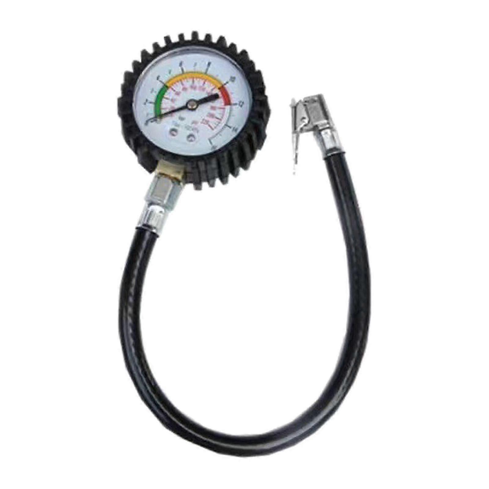Tire Pressure Gauge with Inflator Port Accuracy Pressure Tester
