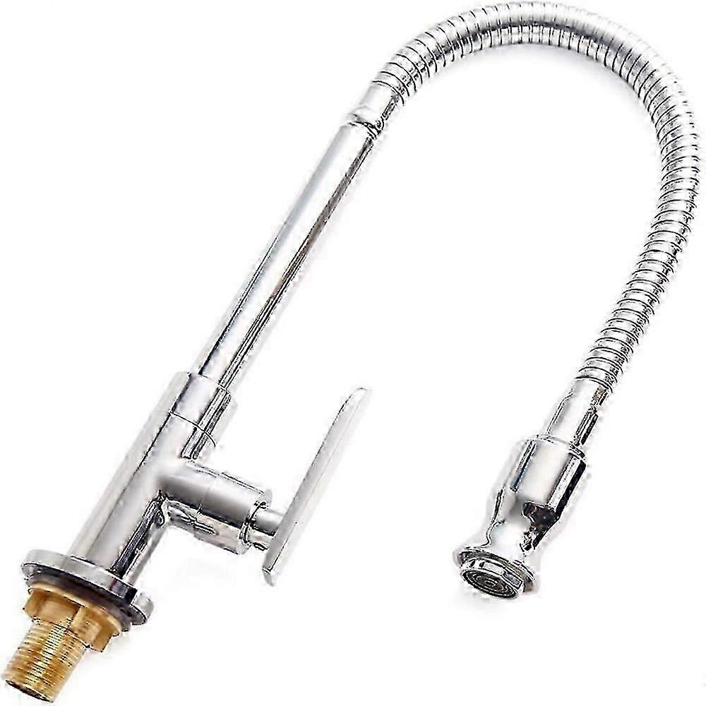 Outdoor Kitchen Sink Faucet - 360 Rotatable Single Hole Single Handle