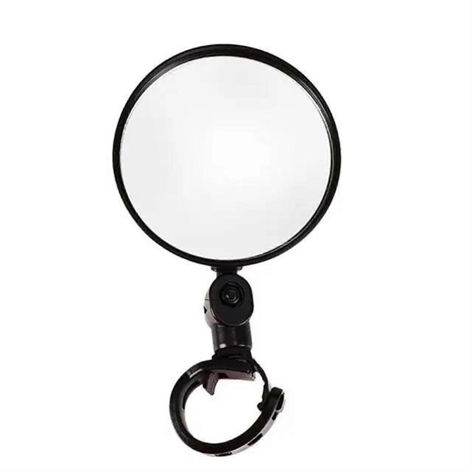 Rear View Mirrors Universal Bicycle And Motorcycle Rearview Mirror 360 Rotation Adjustable Round Ellipse Handle Bar End