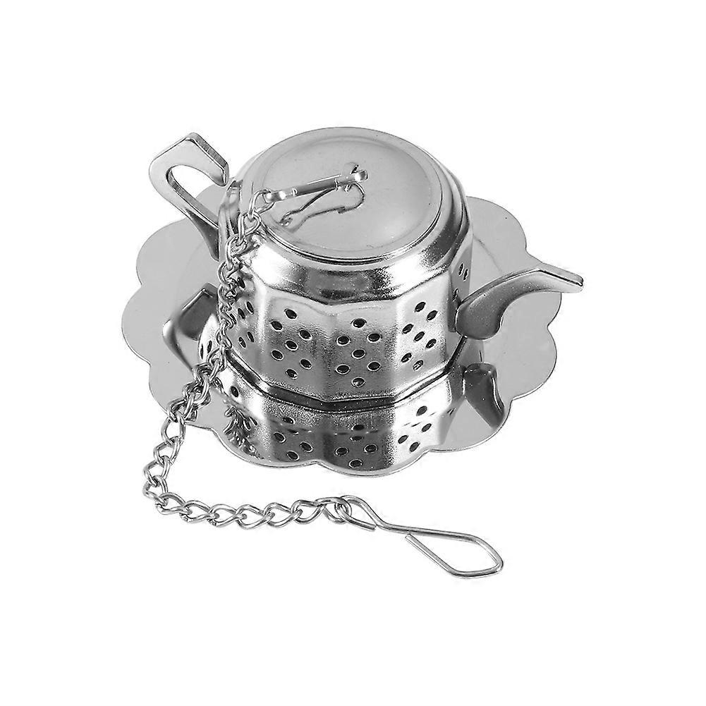 Stainless Steel Loose Tea Infuser Leaf Strainer Filter Diffuser Herbal Spice Teapot Shape